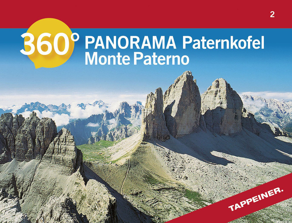 Monte Paterno. Carta panoramica 360°