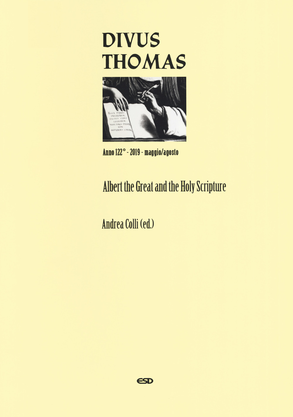 Divus Thomas (2019). Vol. 2: Albert the Great and the holy scripture