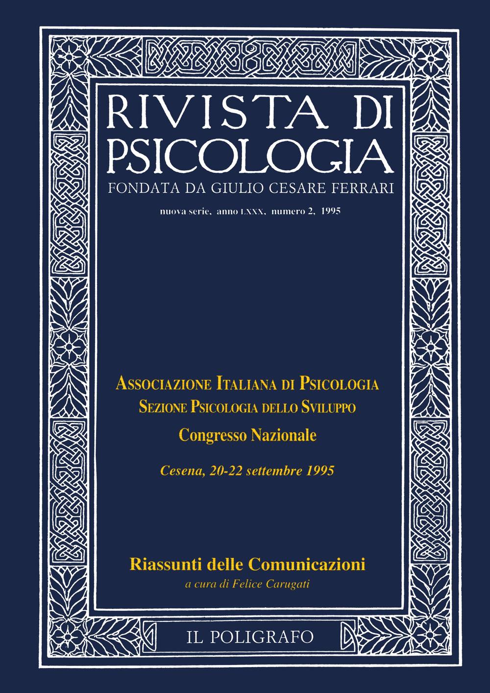 Rivista di psicologia (1995). Vol. 2