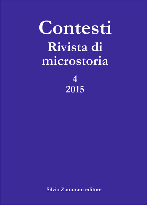 Contesti. Rivista di microstoria (2015). Vol. 4