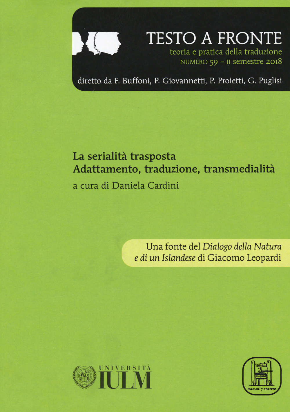 Testo a fronte. Vol. 59: La serialità trasposta. Adattamento, traduzione e transmedialità