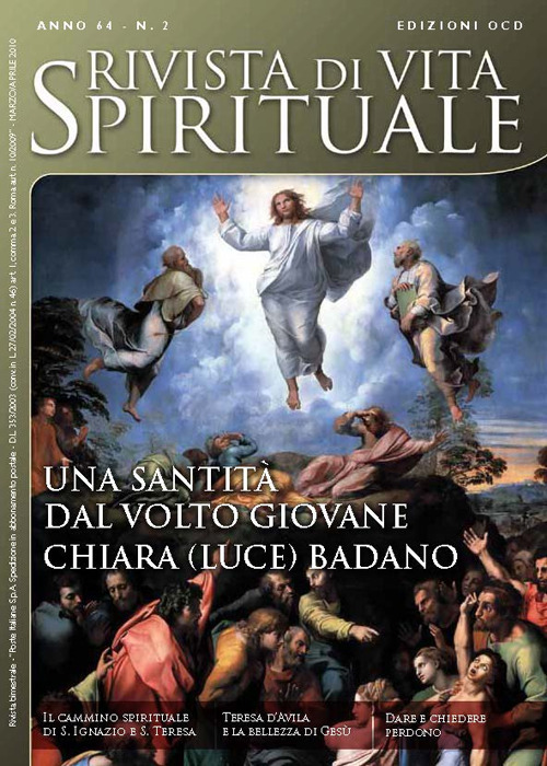 Rivista di vita spirituale (2010). Vol. 2: Una santità dal volto giovane Chiara (Luce) Badano