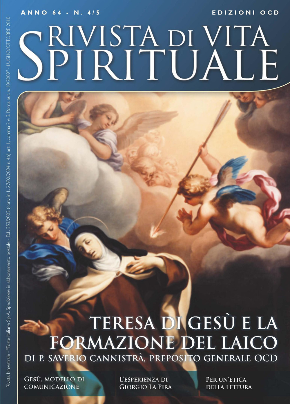 Rivista di vita spirituale (2010). Vol. 4-5: Teresa di Gesù e la formazione del laico