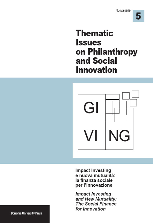 Giving. Thematic issues in philantropy and social innovation (2014). Nuova serie. Vol. 5