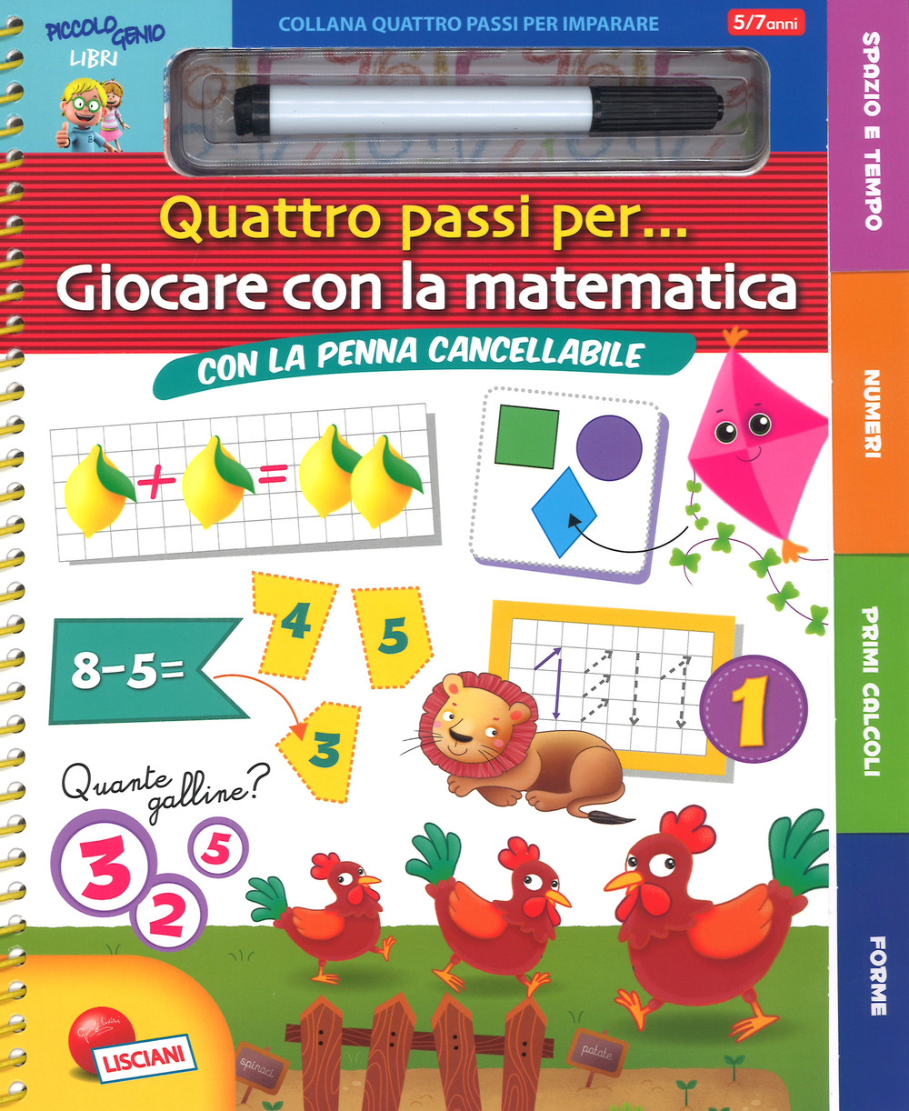 Giocare con la matematica. Quattro passi per.... Ediz. a colori. Ediz. a spirale. Con gadget