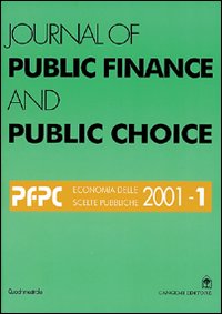 Journal of public finance and public choice. Economia delle scelte pubbliche (1997). Vol. 1