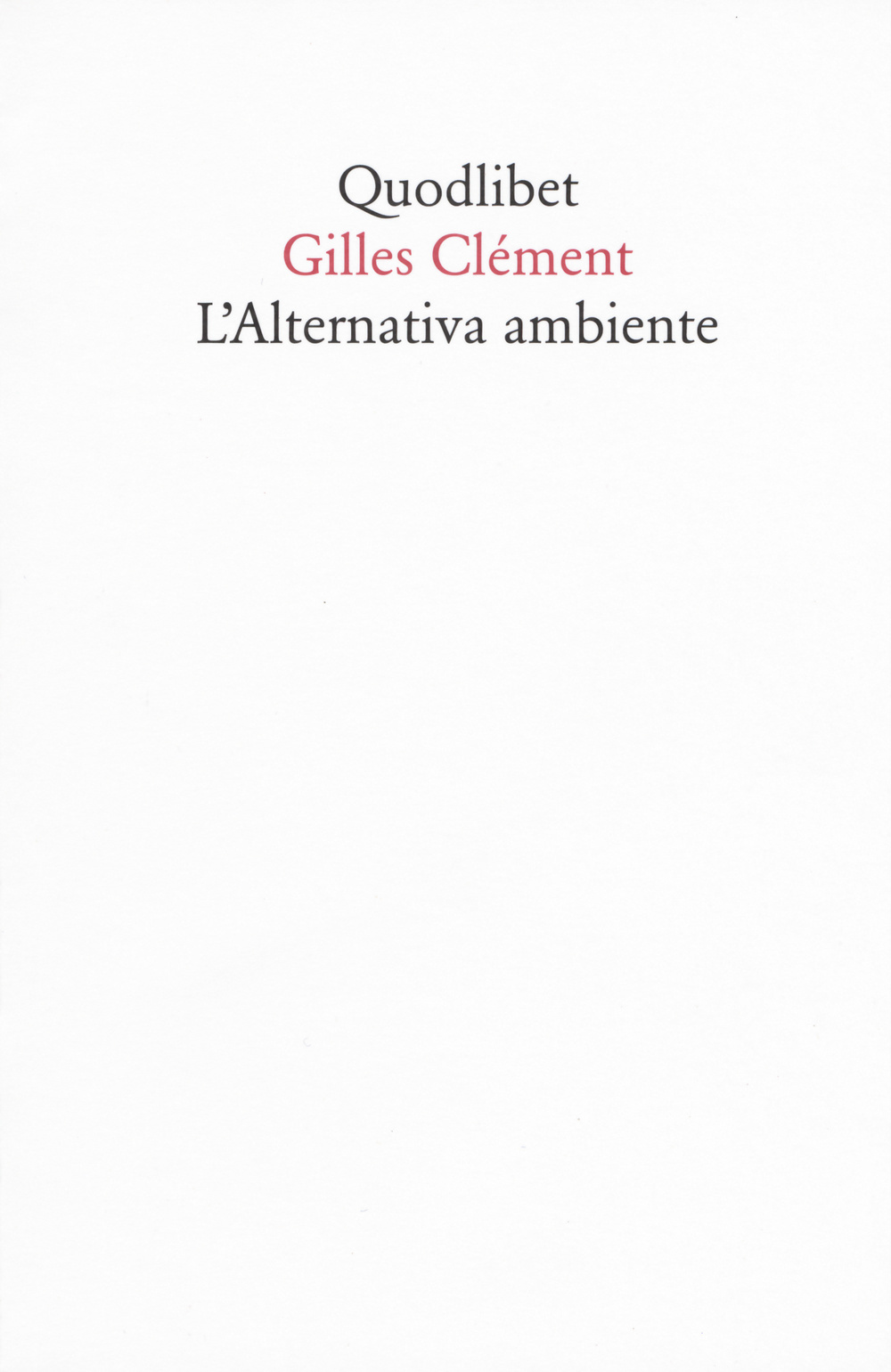 L'alternativa ambiente