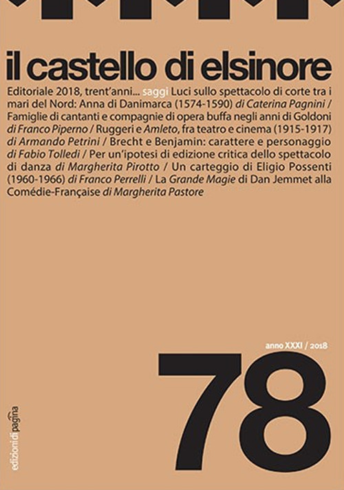 Il castello di Elsinore (2018). Vol. 78