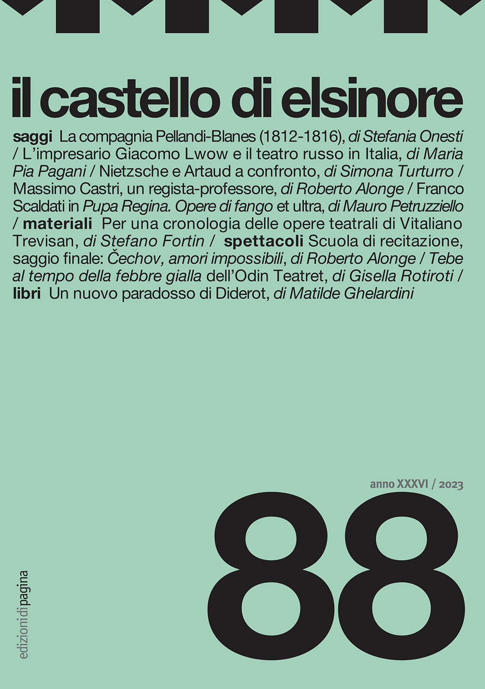 Il castello di Elsinore (2023). Vol. 88