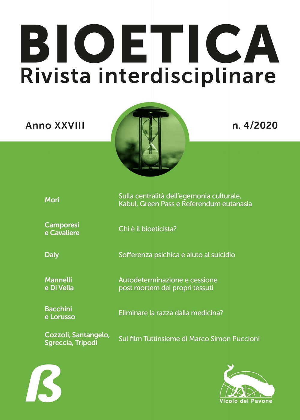 Bioetica. Rivista interdisciplinare (2020). Vol. 4