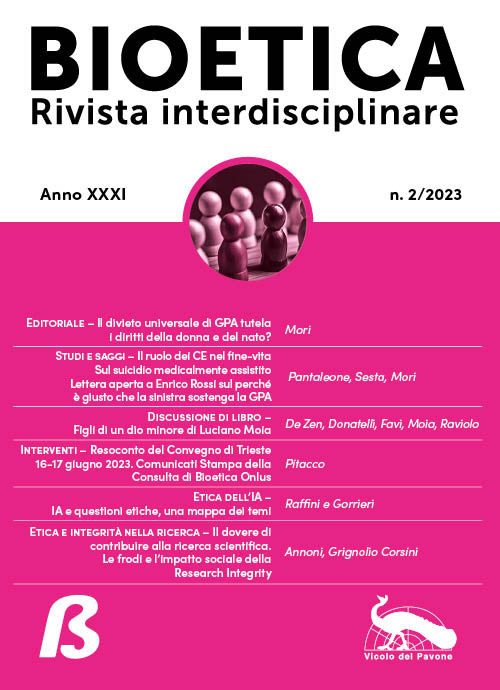 Bioetica. Rivista interdisciplinare (2023). Vol. 2