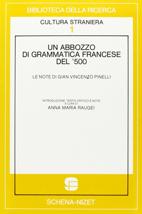 Un abbozzo di grammatica francese