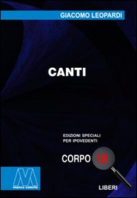 Canti. Ediz. per ipovedenti