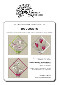 Bouquets. Cross stitch blackwork design. Ediz. italiana, inglese e francese