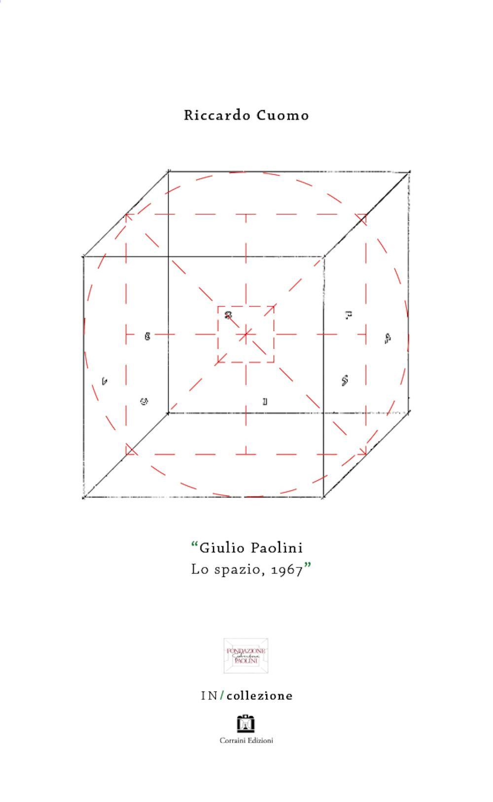 «Giulio Paolini, Lo spazio,1967». Testo inglese a fronte