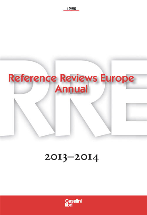 RREA. Reference reviews Europe annal (2013-2014). Vol. 19-20