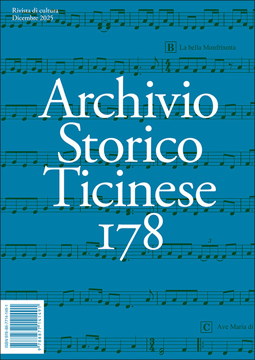 Archivio storico ticinese (2025). Vol. 178