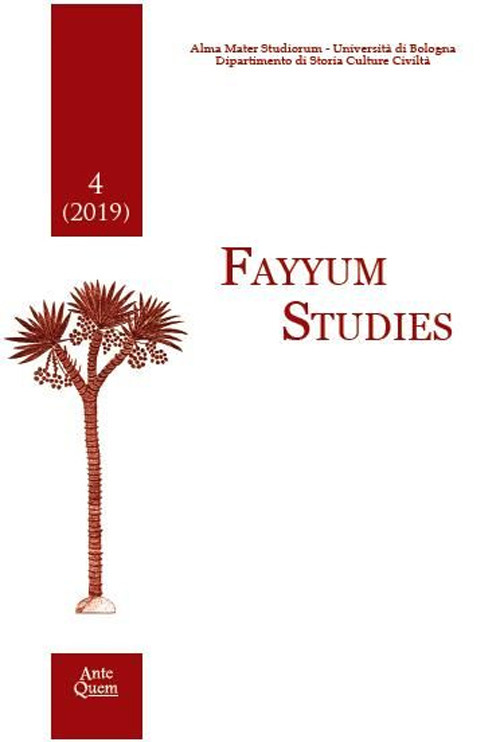 Fayyum studies (2019). Vol. 4