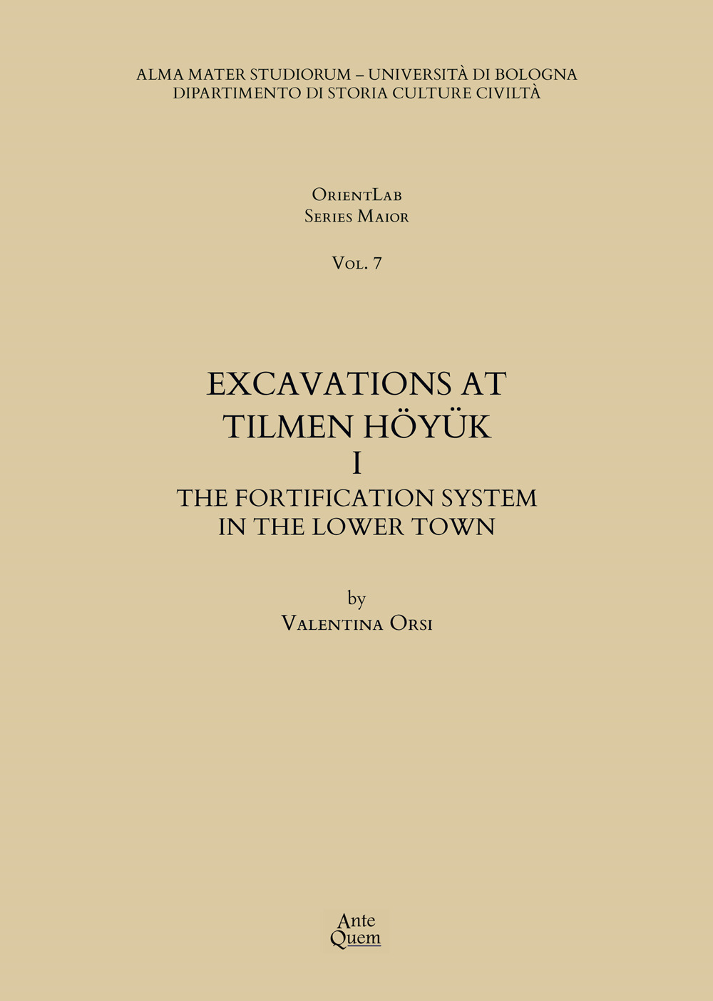 Excavations at Tilmen Höyük. Vol. 1: The fortification system in the Lower Town