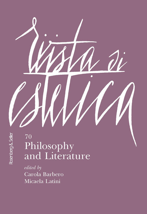 Rivista di estetica (2019). Vol. 70: Philosophy and Literature
