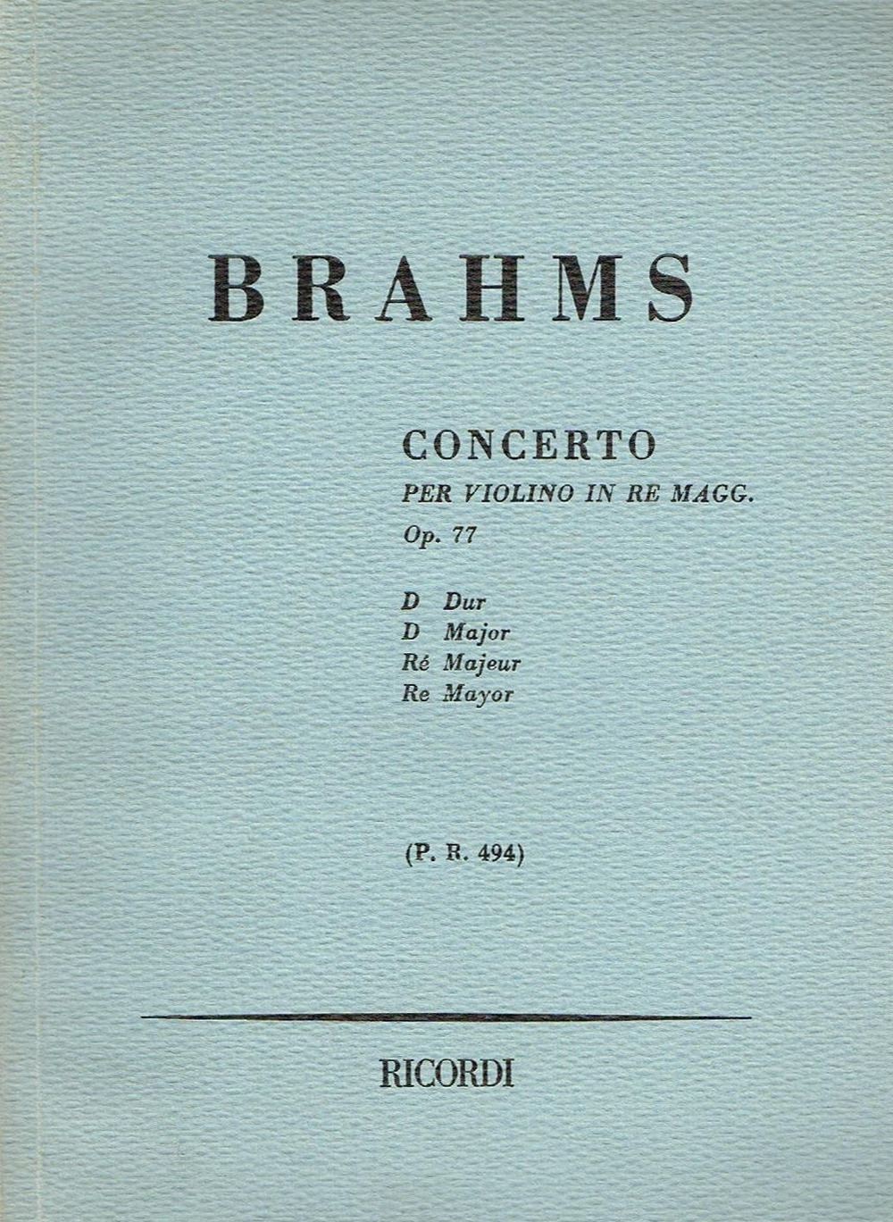 Brahms opera 77. Doppia morte in agguato