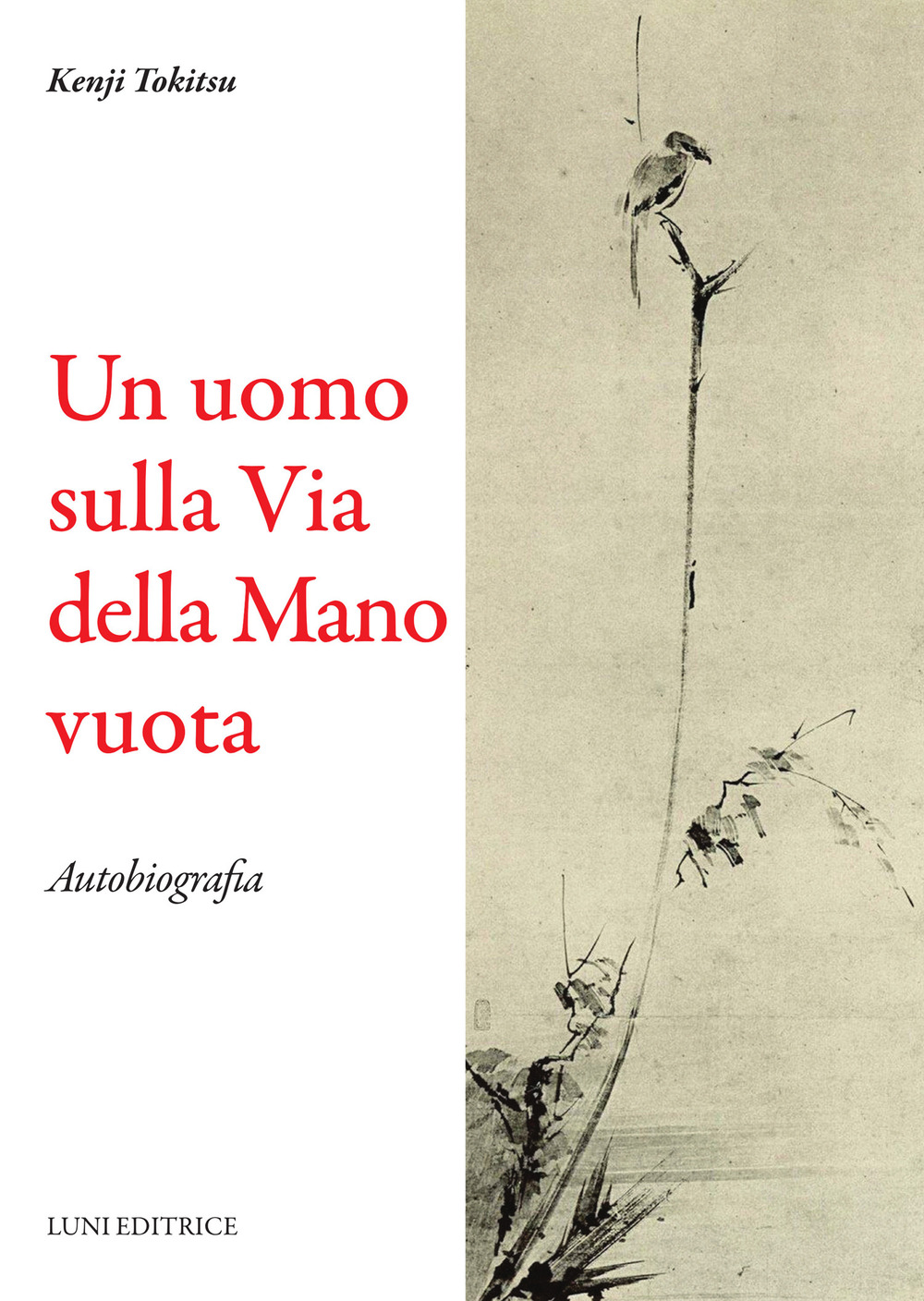 Un uomo sulla via della mano vuota