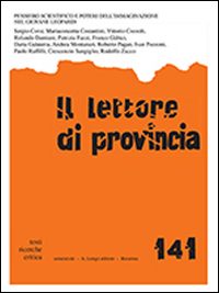 Il lettore di provincia. Vol. 141
