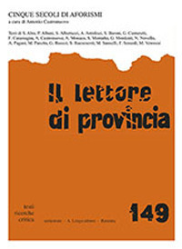 Il lettore di provincia. Vol. 149: Cinque secoli di aforismi