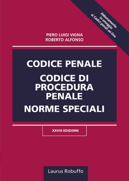 Codice penale, codice di procedura penale, norme speciali