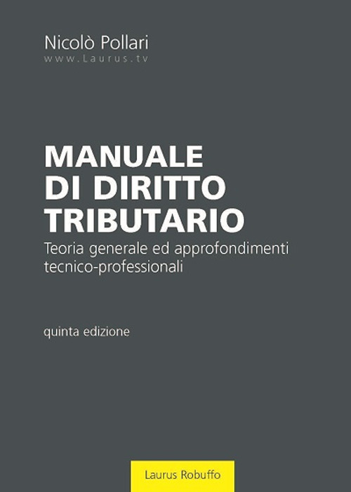 Manuale di diritto tributario