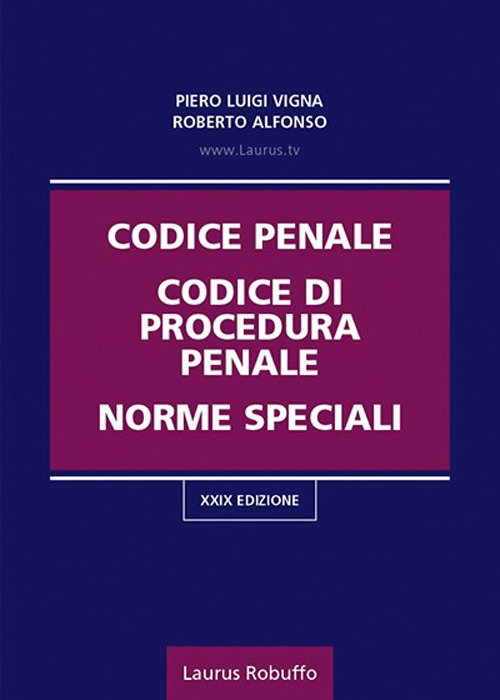 Codice penale, codice di procedura penale, norme speciali