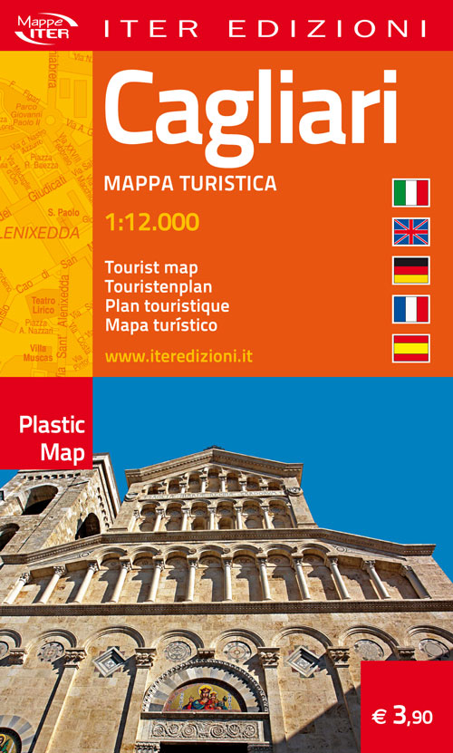 Cagliari. Pianta turistica. Ediz. multilingue