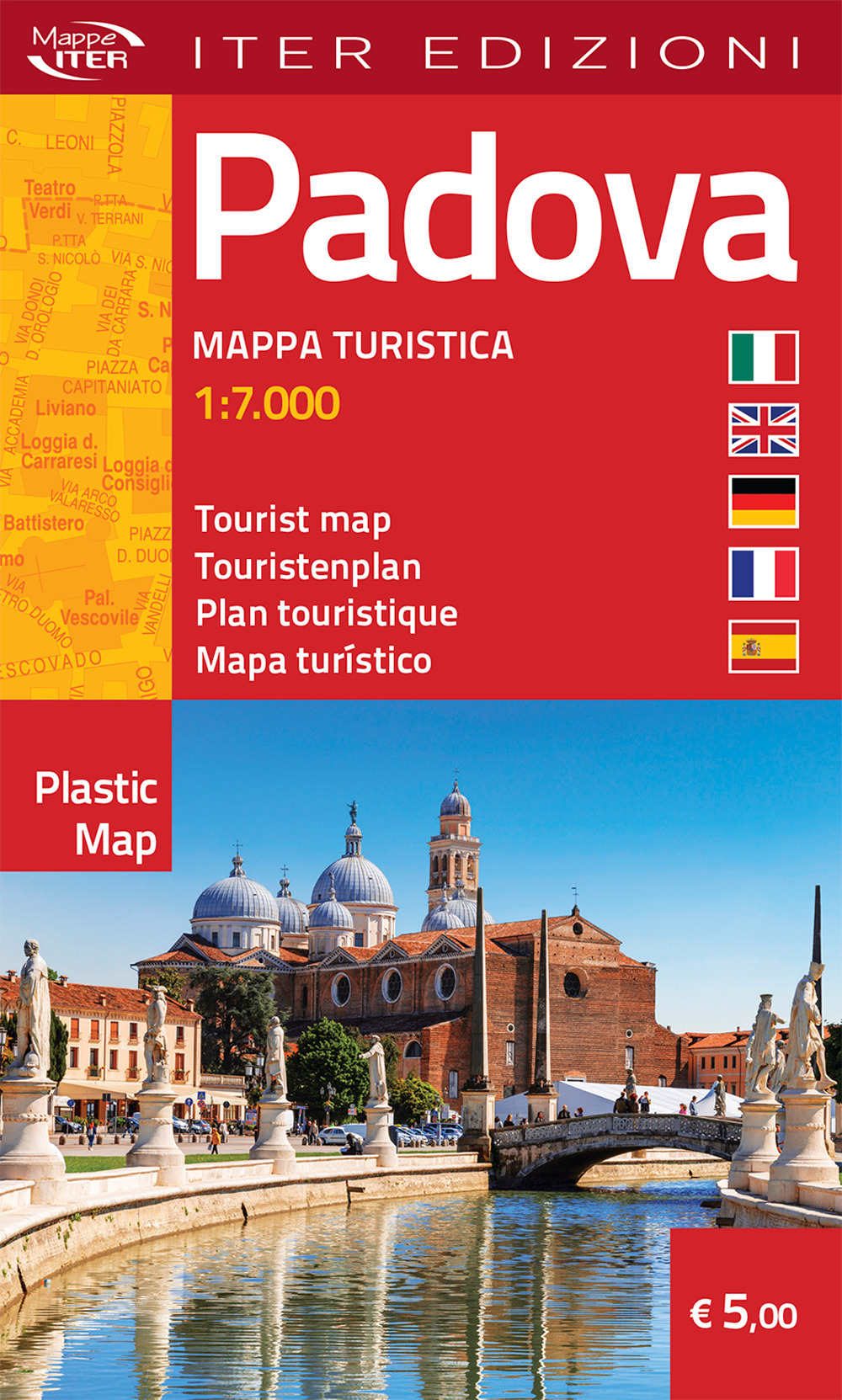 Padova. Mappa turistica 1:7.000. Ediz. multilingue