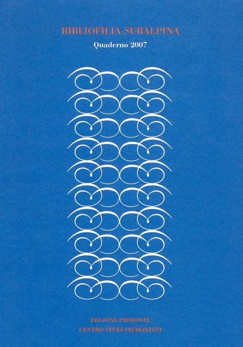 Bibliofilia subalpina. Quaderno (2007)