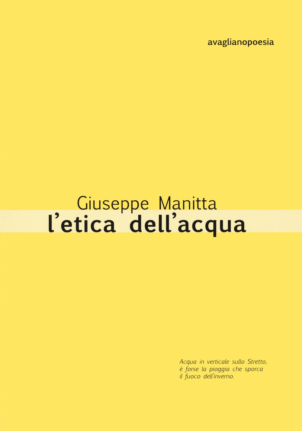 L'etica dell'acqua