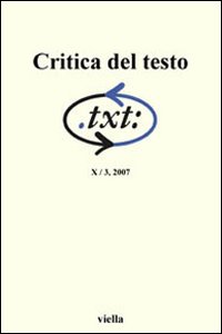 Critica del testo. Vol. 10/3