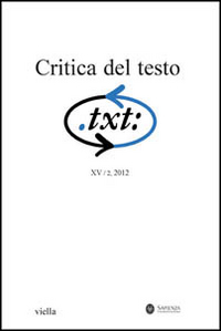 Critica del testo. Vol. 2