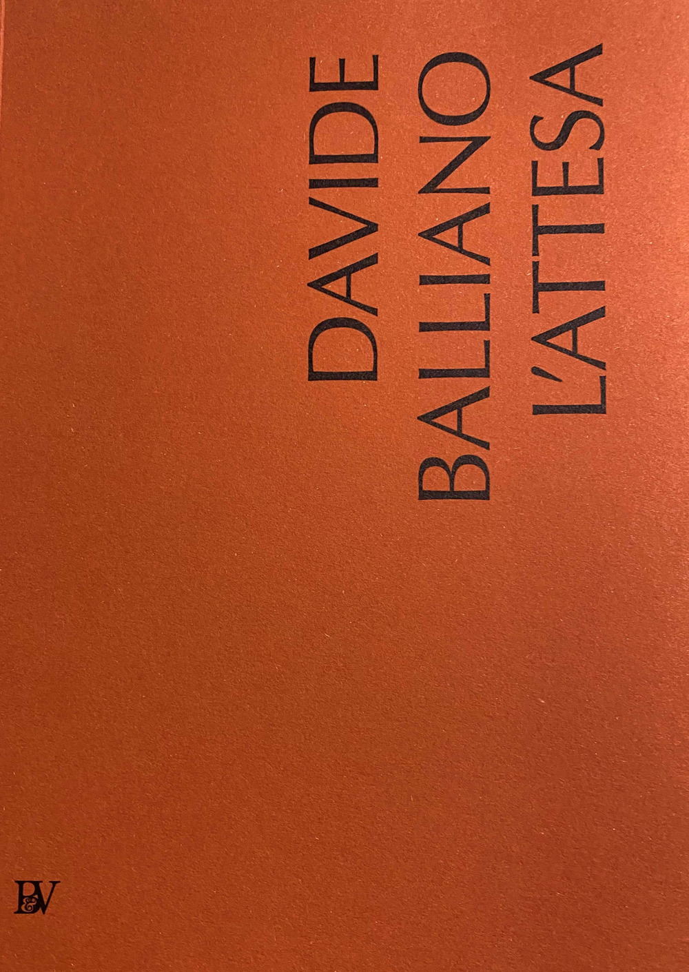 Davide Balliano. L'attesa. Ediz. inglese