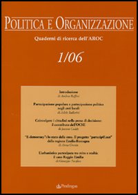 Politica e organizzazione. Quaderni di ricerca dell'Aroc (2006). Vol. 1