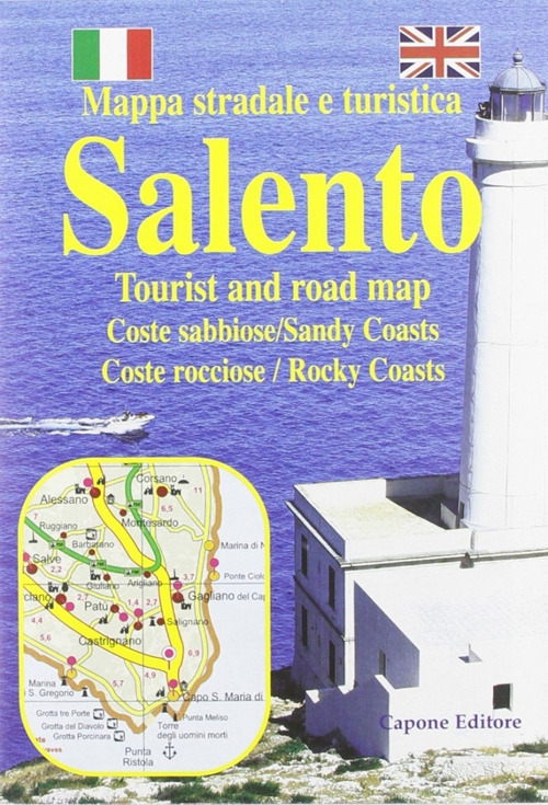 Salento. Mappa stradale e turistica. Tourist and road map