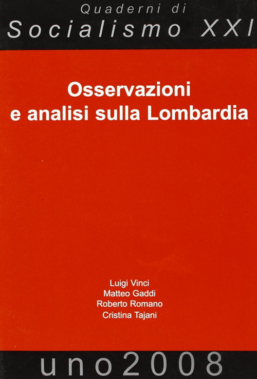 Osservazioni e analisi sulla Lombardia