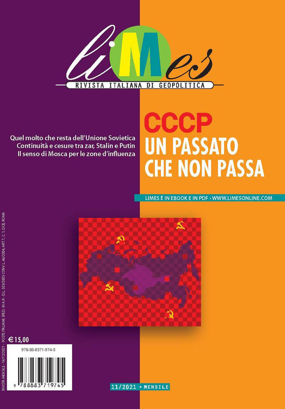 Limes. Rivista italiana di geopolitica (2021). Vol. 11: CCCP un passato che non passa