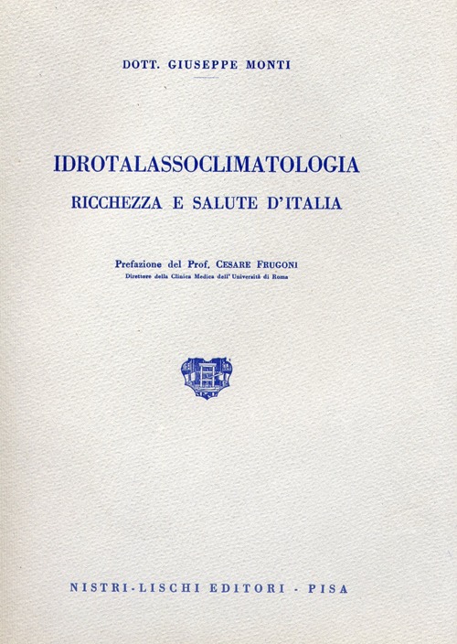 Idrotalassoclimatologia, ricchezza e salute d'Italia
