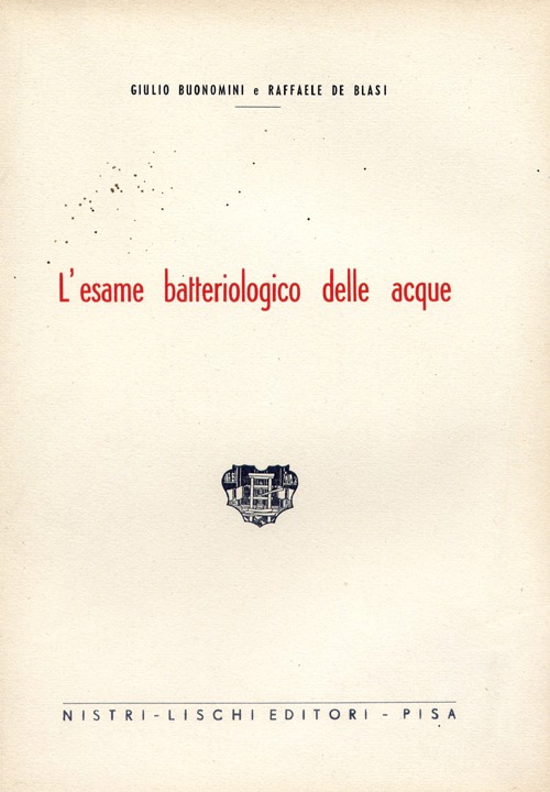 L'esame batteriologico delle acque