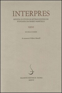 Interpres. Rivista di studi quattrocenteschi. Vol. 26