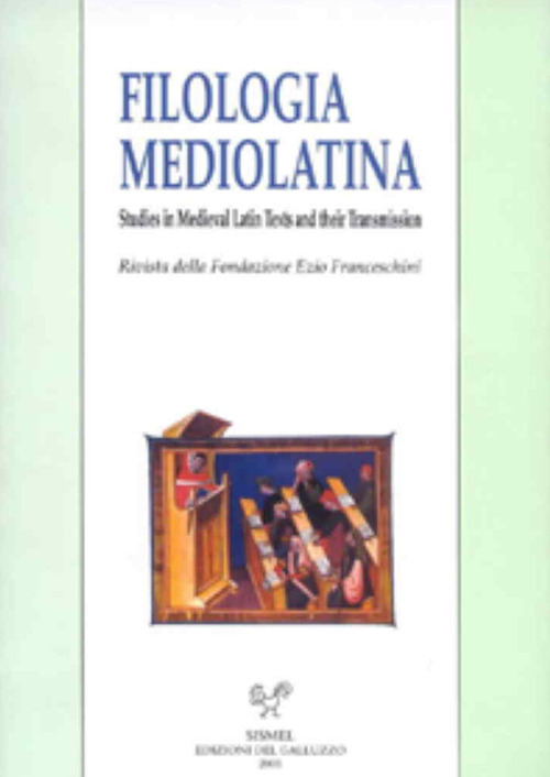Filologia mediolatina. Studies in medieval latin texts and their transmission (2020). Vol. 27