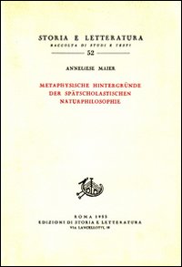 Studien zur Naturphilosophie der Spätscholastik. Vol. 4: Metaphysische Hintergründe der Spätscolastischen Naturphilosphie