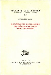 Studien zur Naturphilosophie der Spätscholastik. Vol. 4: Metaphysische Hintergründe der Spätscolastischen Naturphilosphie