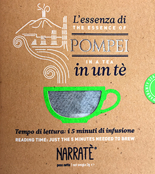 L'essenza di Pompei in un tè. Tempo di lettura: i 5 minuti di infusione-The essence of Pompeii in a tea. Reading time: just the 5 minutes needed to brew. Ediz. bilingue. Con tea bag