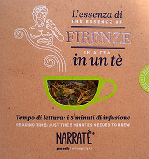 L'essenza di Firenze in un tè. Tempo di lettura: i 5 minuti di infusione-The essence of Florence in a tea. Reading time: just the 5 minutes needed to brew. Ediz. bilingue. Con tea bag